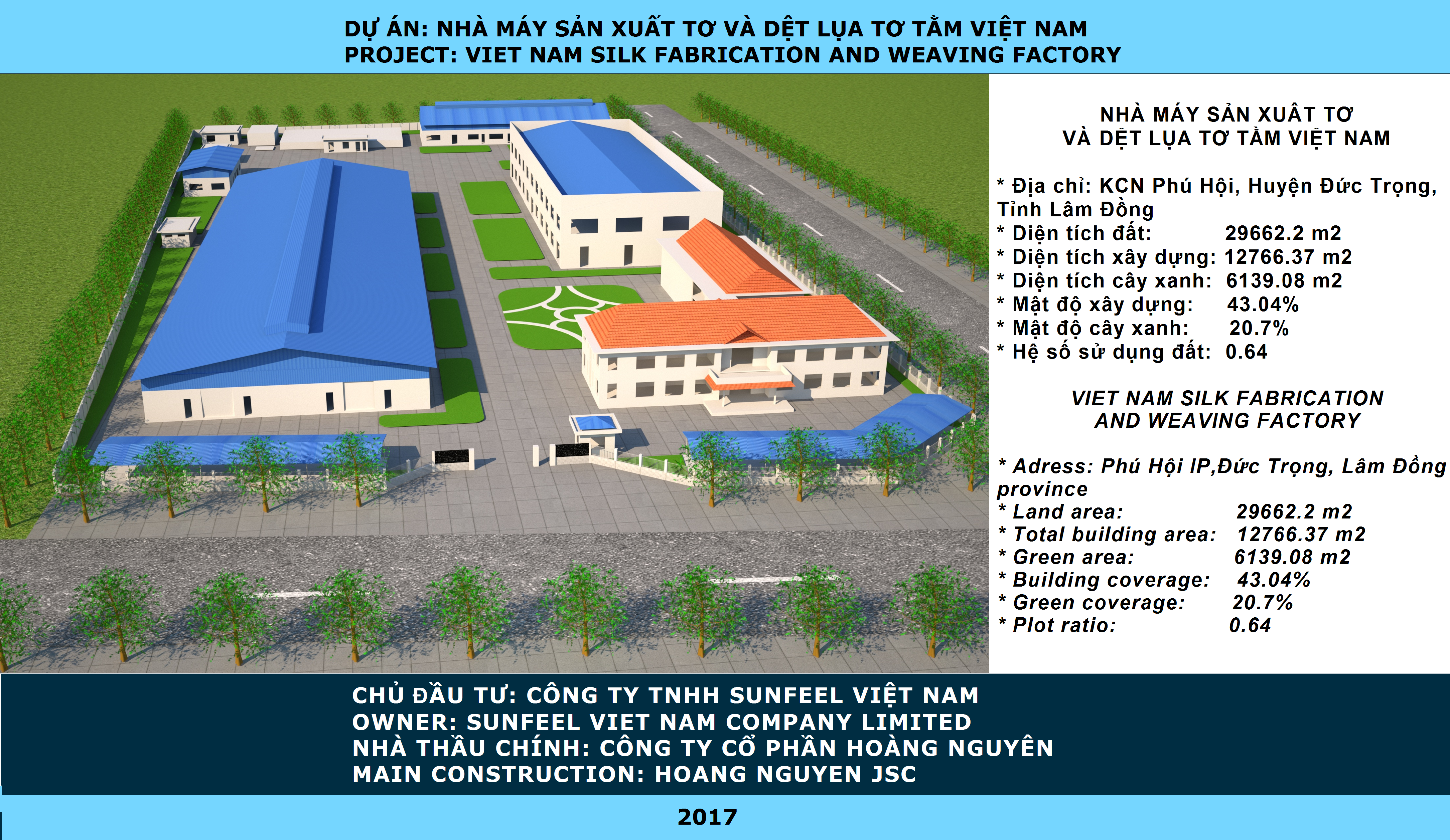 Dự án nhà máy SUNFEEL Việt Nam